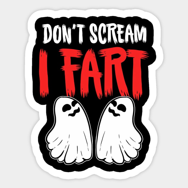 Ghost Fart Halloween Costume Sticker by Tatjana  Horvatić